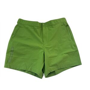 VRST Men's Resort Short in the 6" length and Green Pulse Seersucker Brand New
